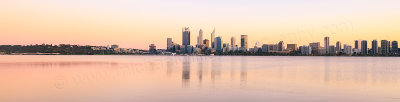 Perth and the Swan River at Sunrise, 6th April 2016