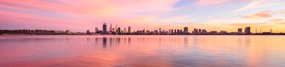 Perth and the Swan River at Sunrise, 7th April 2016