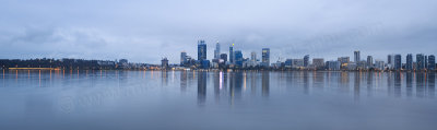 Perth and the Swan River at Sunrise, 13th April 2016