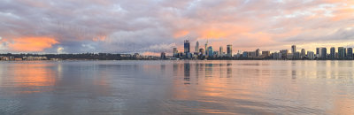 Perth and the Swan River at Sunrise, 14th April 2016