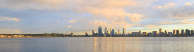 Perth and the Swan River at Sunrise, 27th April 2016
