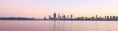 Perth and the Swan River at Sunrise, 10th May 2016
