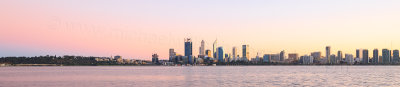 Perth and the Swan River at Sunrise, 11th May 2016