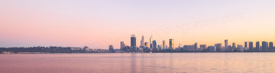 Perth and the Swan River at Sunrise, 12th May 2016