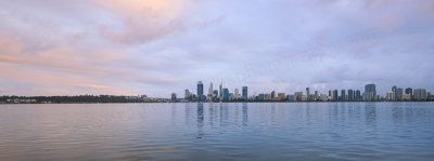 Perth and the Swan River at Sunrise, 14th May 2016