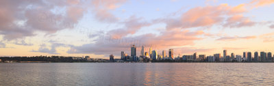 Perth and the Swan River at Sunrise, 15th May 2016