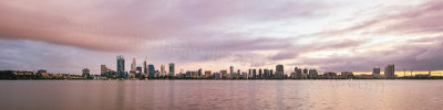 Perth and the Swan River at Sunrise, 18th May 2016
