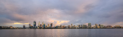 Perth and the Swan River at Sunrise, 25th May 2016
