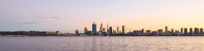 Perth and the Swan River at Sunrise, 27th May 2016