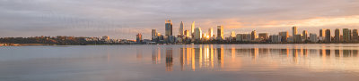 Perth and the Swan River at Sunrise, 29th May 2016