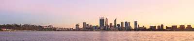 Perth and the Swan River at Sunrise, 30th May 2016
