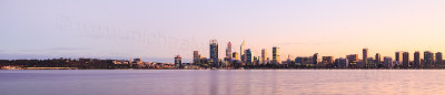 Perth and the Swan River at Sunrise, 31st May 2016