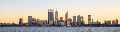Perth and the Swan River at Sunrise, 2nd June 2016