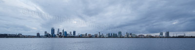 Perth and the Swan River at Sunrise, 4th June 2016