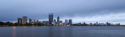 Perth and the Swan River at Sunrise, 7th June 2016