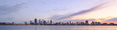 Perth and the Swan River at Sunrise, 12th June 2016