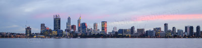 Perth and the Swan River at Sunrise, 16th June 2016
