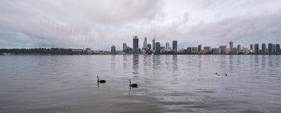 Perth and the Swan River at Sunrise, 20th June 2016
