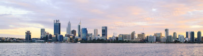 Perth and the Swan River at Sunrise, 15th July 2016