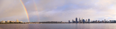 Perth and the Swan River at Sunrise, 23rd July 2016
