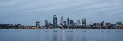 Perth and the Swan River at Sunrise 4th August 2016