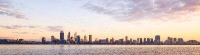 Perth and the Swan River at Sunrise, 16th August 2016