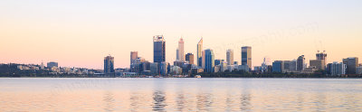 Perth and the Swan River at Sunrise, 5th October 2016