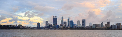 Perth and the Swan River at Sunrise, 16th November 2016