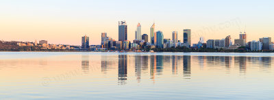 Perth and the Swan River at Sunrise, 18th November 2016