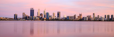 Perth and the Swan River at Sunrise, 21st November 2016