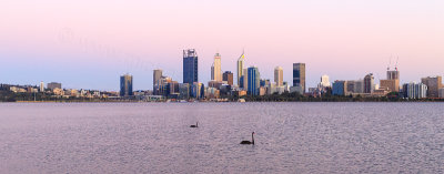 Perth and the Swan River at Sunrise, 29th November 2016