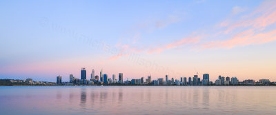 Perth and the Swan River at Sunrise, 2nd December 2016