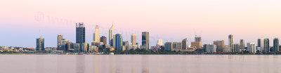 Perth and the Swan River at Sunrise, 10th December 2016