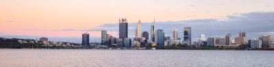 Perth and the Swan River at Sunrise, 13th December 2016