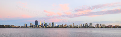 Perth and the Swan River at Sunrise, 16th December 2016