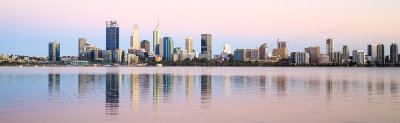 Perth and the Swan River at Sunrise, 18th December 2016