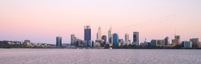 Perth and the Swan River at Sunrise, 19th December 2016