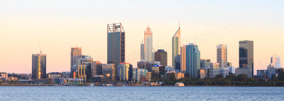 Perth and the Swan River at Sunrise, 26th December 2016