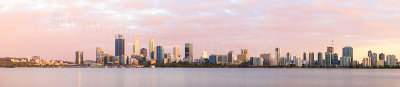 Perth and the Swan River at Sunrise, 28th December 2016