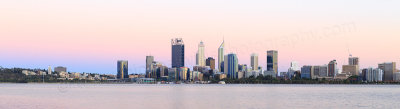 Perth and the Swan River at Sunrise, 2nd January 2017