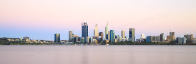 Perth and the Swan River at Sunrise, 9th January 2017