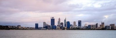 Perth and the Swan River at Sunrise, 12th January 2017