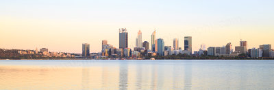 Perth and the Swan River at Sunrise, 14th January 2017