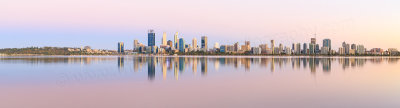 Perth and the Swan River at Sunrise, 15th January 2017