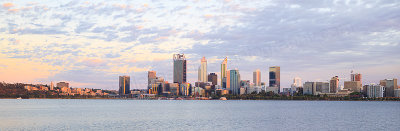 Perth and the Swan River at Sunrise, 16th January 2017