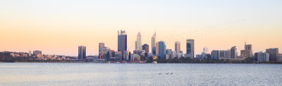 Perth and the Swan River at Sunrise, 22nd January 2017