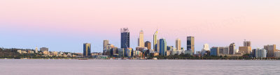 Perth and the Swan River at Sunrise, 26th January 2017