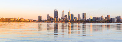 Perth and the Swan River at Sunrise, 27th January 2017