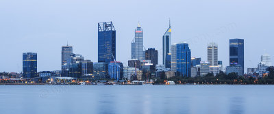 Perth and the Swan River at Sunrise, 31st January 2017