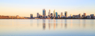 Perth and the Swan River at Sunrise, 5th February 2017